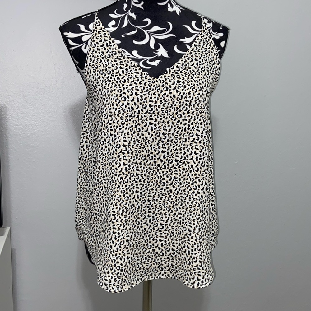 LOFT racerback cheetah print tank